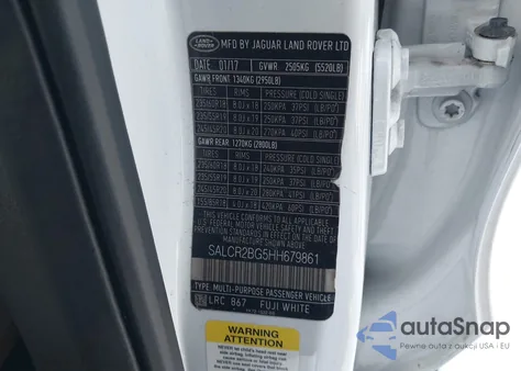 2017 Land Rover Discovery Sport Hse from USA, damaged, VIN SALCR2BG5HH679861